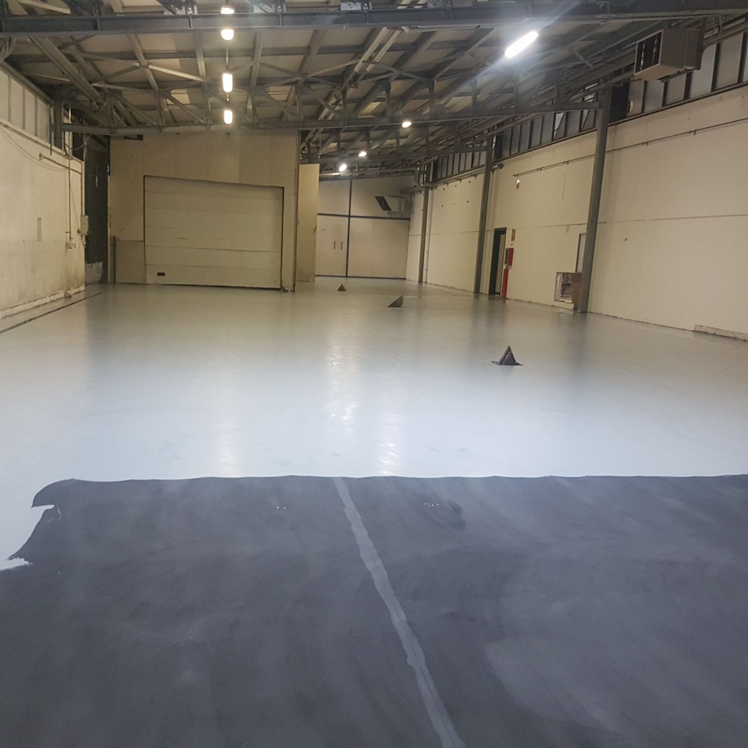 Pavimentazione durante le fasi di risanamento e rivestimento