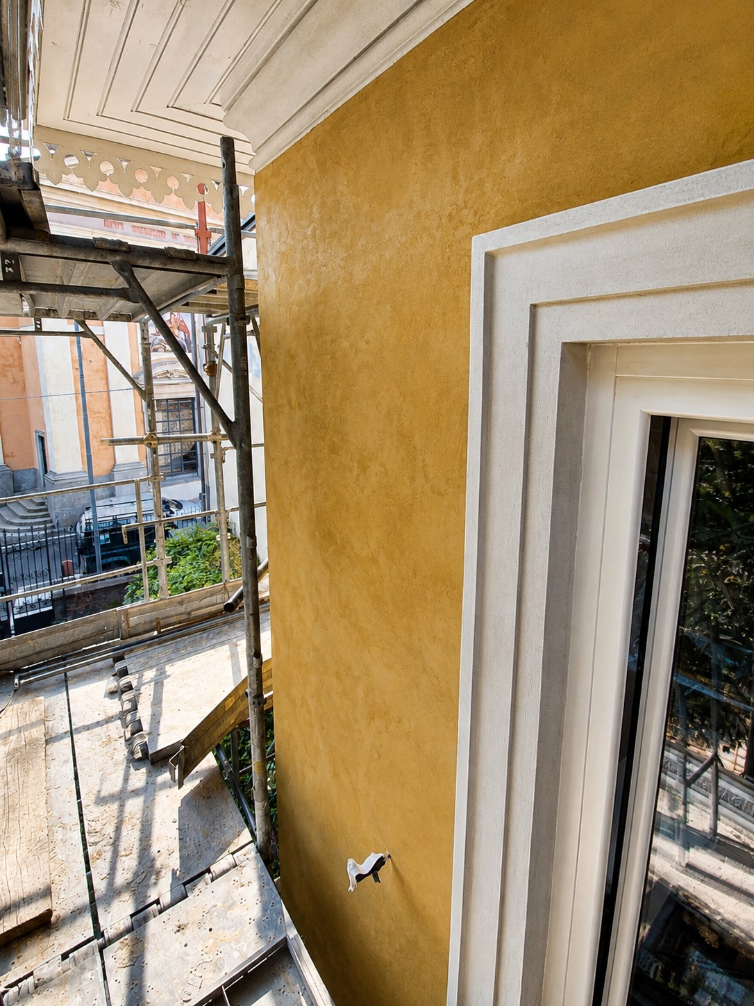 Ripristino localizzato di una superficie esterna della villa